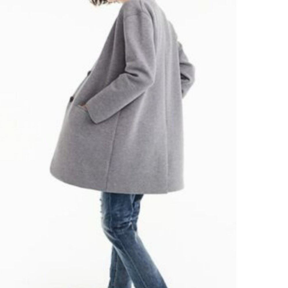 J. Crew Gray Women's Coat - Picture 3 of 9